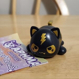 Black and Yellow Cat Figurine